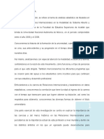 Análisis de titulados en Relaciones Internacionales UNAM 2000-2009