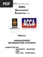 Download MB0031  Management Information System by R Sidharth SN32460335 doc pdf