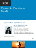 career in database field