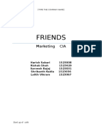 FRIENDS Cafe Marketing Report