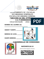 Cuad. de Consignas 2016-2017 Mate 3° Barajas