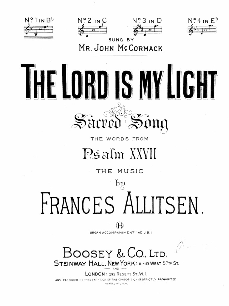 The Lord Is My Light PDF