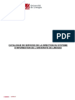 Catalogue de Services Dsi PDF