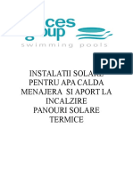 Instalatie Solara Pentru Apa Calda Menajera