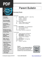 Sept 2016 Parent Bulletin