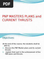 PNP MASTERS PLANS and CURRENT THRUSTS 2015