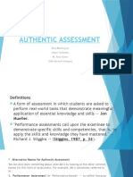 Authentic Assessment Ppt