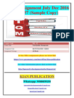 MS-57 JULY DECEMBER 2016 SOLVED ASSIGNMENT