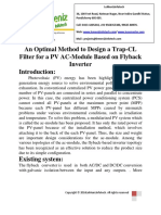 An Optimal Method to Design a Trap-CL Filter for a PV AC-Module Based on Flyback Inverter