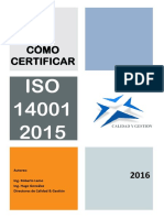 Como Certificar ISO 14001-2015