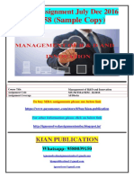 MS-58 JULY DECEMBER 2016 SOLVED ASSIGNMENT