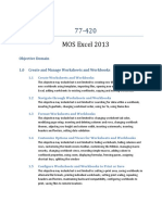 77-420 MOS Excel 2013-OD PDF
