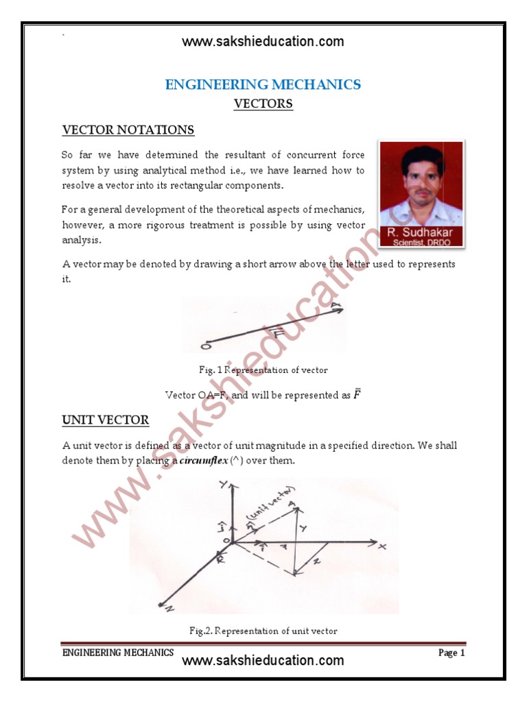 Engineering Mechanics Vectors | PDF | Euclidean Vector | Torque