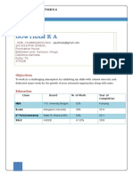 Gowtham K A: Objectives