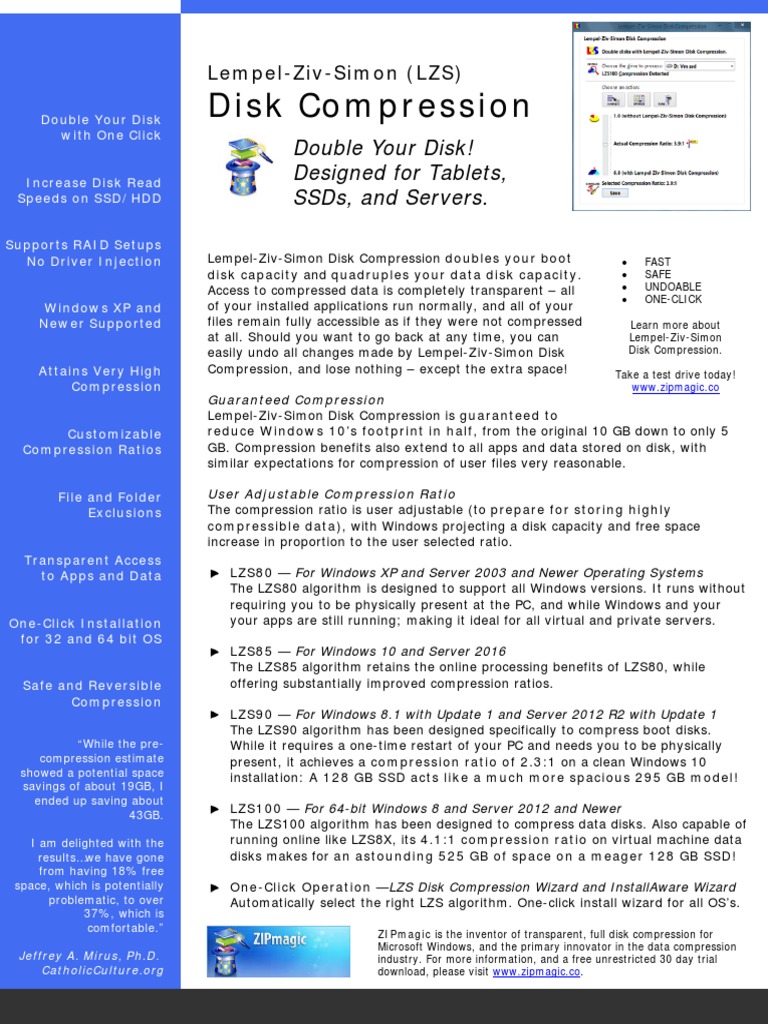 Download Disk Compression Software For Windows Solid State Drive