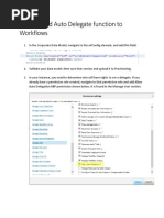 Success Factor Auto Delegate Setup