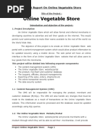 Download Online Vegitable Store Project Report by FreeProjectzcom SN324634295 doc pdf