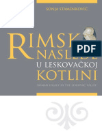 Sonja Stamenković - Rimsko Nasleđe U Leskovačkoj Kotlini PDF