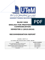 CNC Recommendation Report Epc