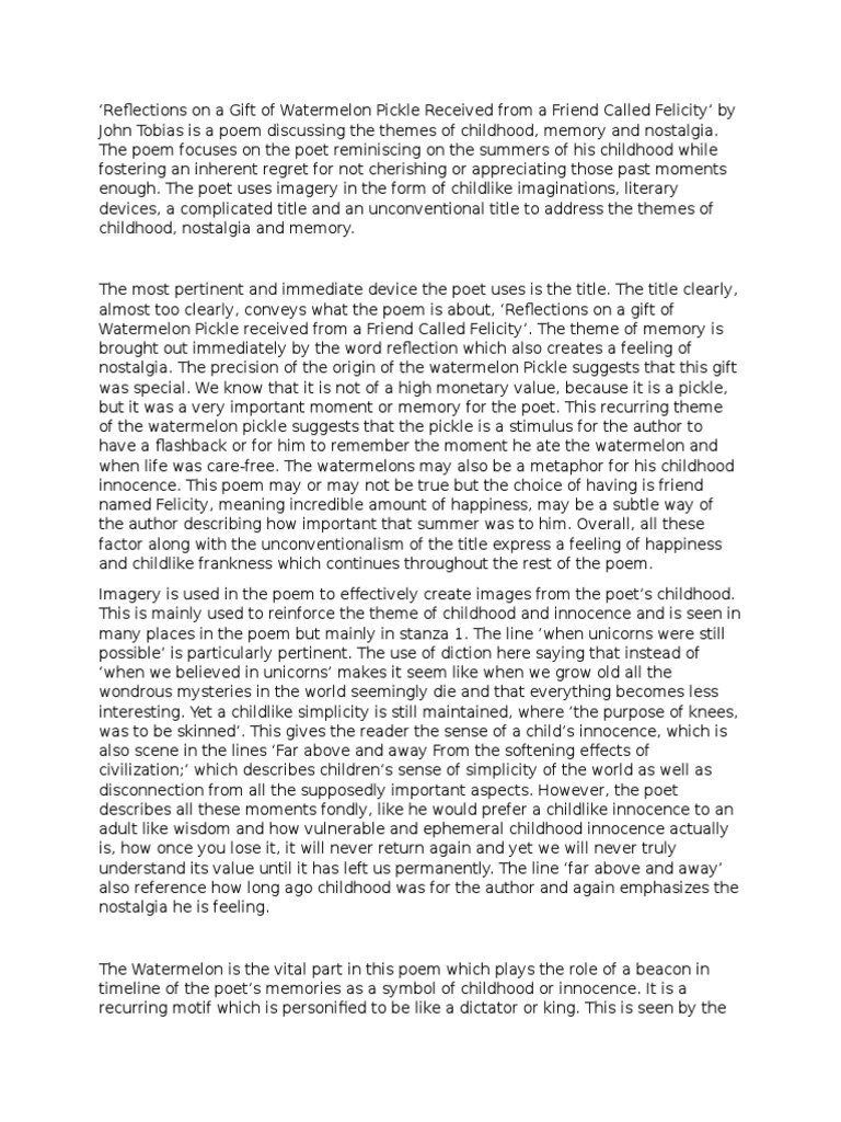 My favourite fruit watermelon 5 lines picture