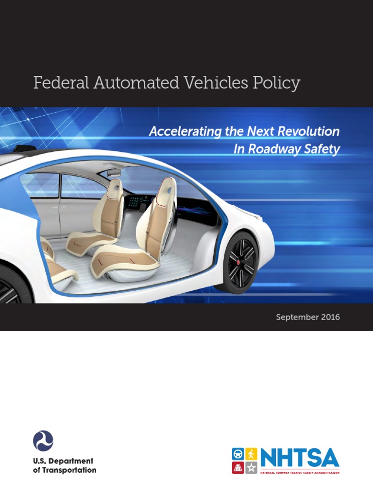 AV Policy Guidance PDF | PDF | National Highway Traffic Safety ...