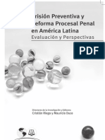 Prisión Preventiva y Reforma Procesal Penal en América Latina