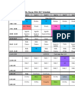 2016-2017 Schedule