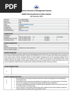 MGMT 261-Introduction To Policy Analysis-Ghazal Mir Zulfiqar PDF