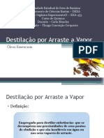 Destila+º+úo por Arraste a Vapor