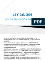 Ley y Resoluciones 26.206