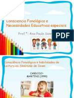 Consciência Fonológica e Necessiaddes Educativas Especiais