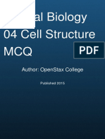 Biology 04 Cell Structure MCQ Quiz Openstax College PDF