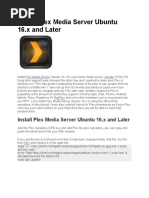 Download Install Plex Media Server Ubuntu 16 by gregorio63 SN324666329 doc pdf