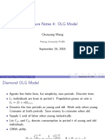 Lecture Notes 4: OLG Model: Chunyang Wang