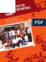 Communications Materials Training Uganda