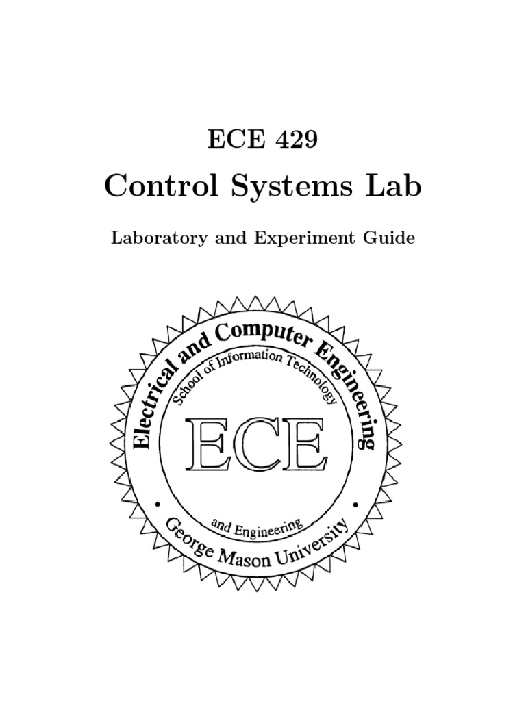 Ece 429 Control Systems Lab Manual | PDF | Control Theory | Systems Science