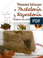 Procesos Basicos de Pasteleria y Reposteria Jose Luis Armendariz Sanz PARANINFO