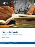 Download Devil in the Details An Analysis of State Teacher Dismissal Laws by Center for American Progress SN32467640 doc pdf