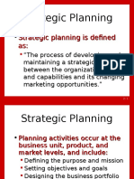 Strategic Planning Is Defined As