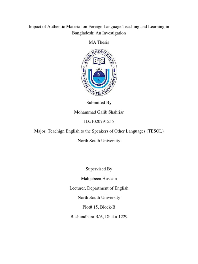 Thesis on english language teaching pdf picture