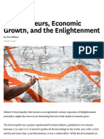 Entrepreneurs, Economic Growth, And the Enlightenment