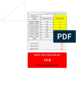 Planilha Dimensionamento Eletrico