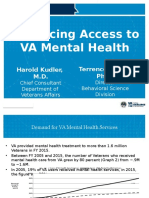 Enhancing Access To VA Mental Health