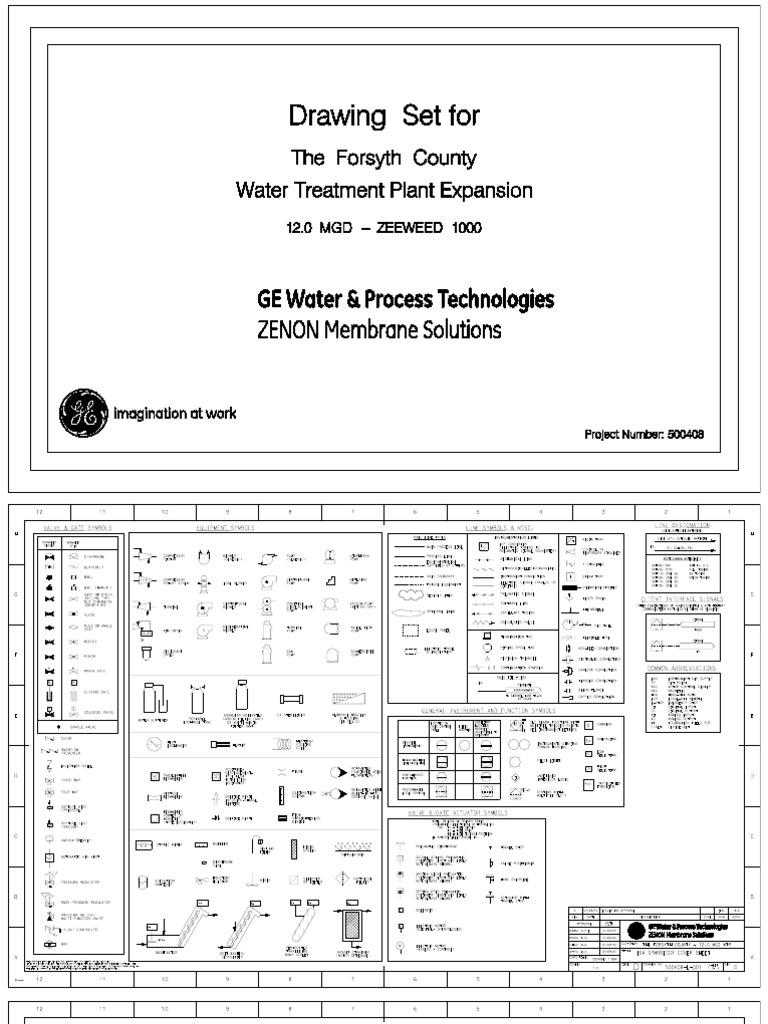 Water Treatment Plant P ID Reference PDF Flow Measurement Valve