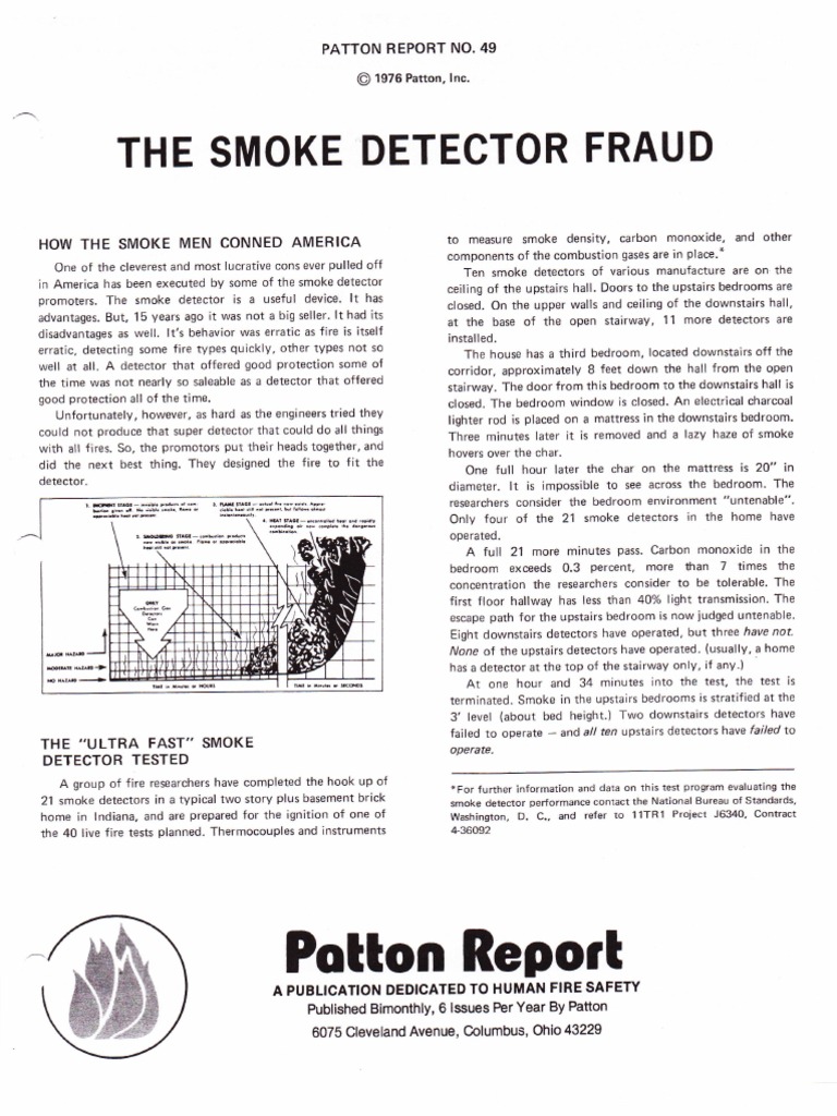 Smoke Detector Performance Analysis | PDF | Fire Sprinkler System | Fires