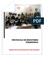 Protocolo de Monitoreo Pedagógico