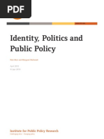 Download Identity Politics and Public Policy by IPPR SN32470065 doc pdf