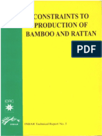 Constraints Production Bamboo and Ratan