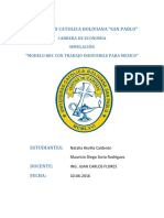 Simulación Trabajo Final - Modelo RBC Con Trabajo Indivisible para México PDF