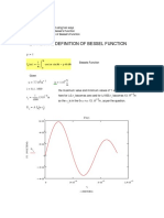 1) Integral Definition of Bessel Function